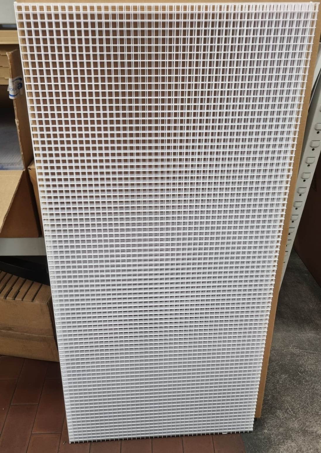 GRIGLIATO PVC BIANCO 121X60 CM CONTROSOFFITTO E GRIGLIE. SCATOLA 10 PANNELLI
