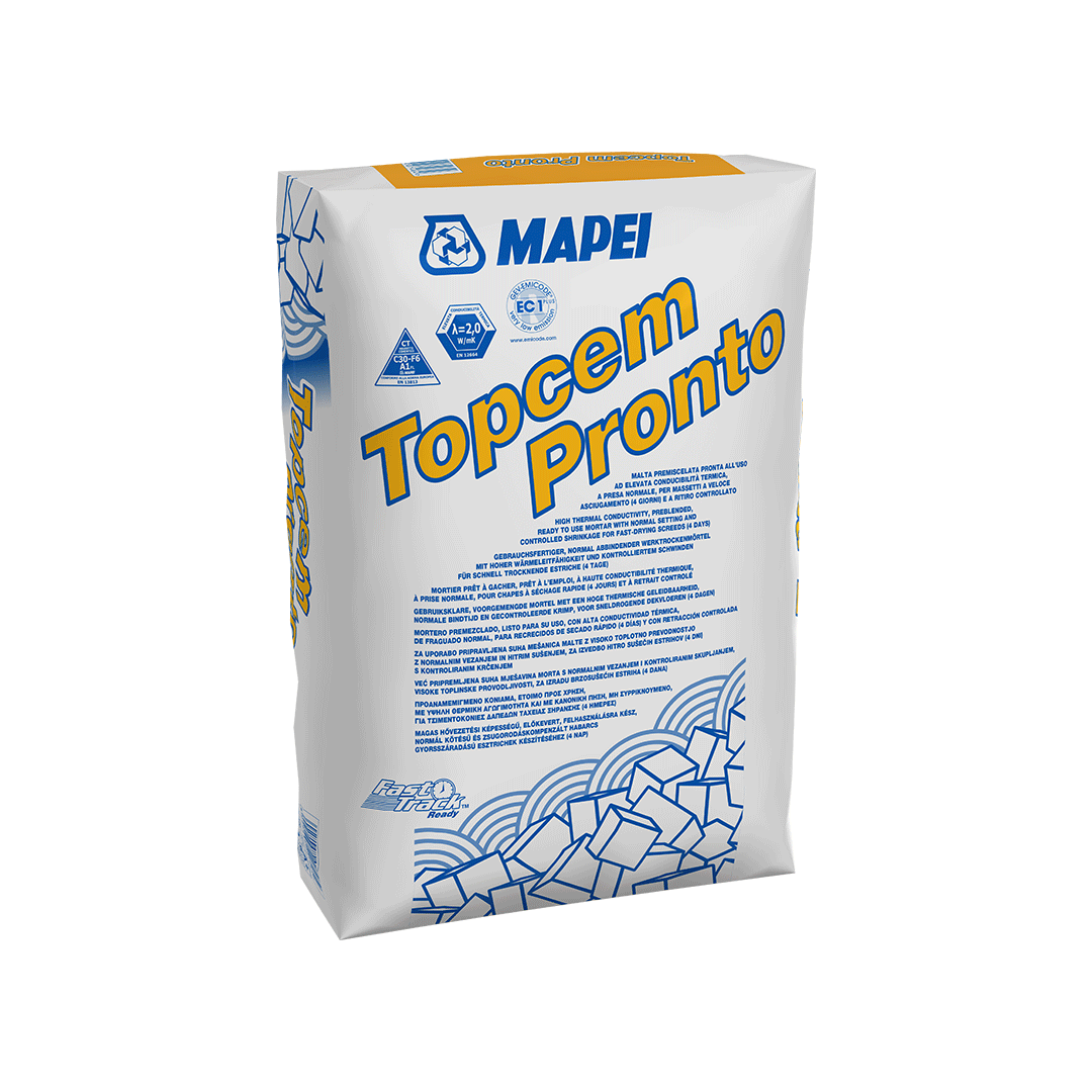 TOPCEM PRONTO MAPEI - 10 sacchi da 25 kg - Malta premiscelata per massetti