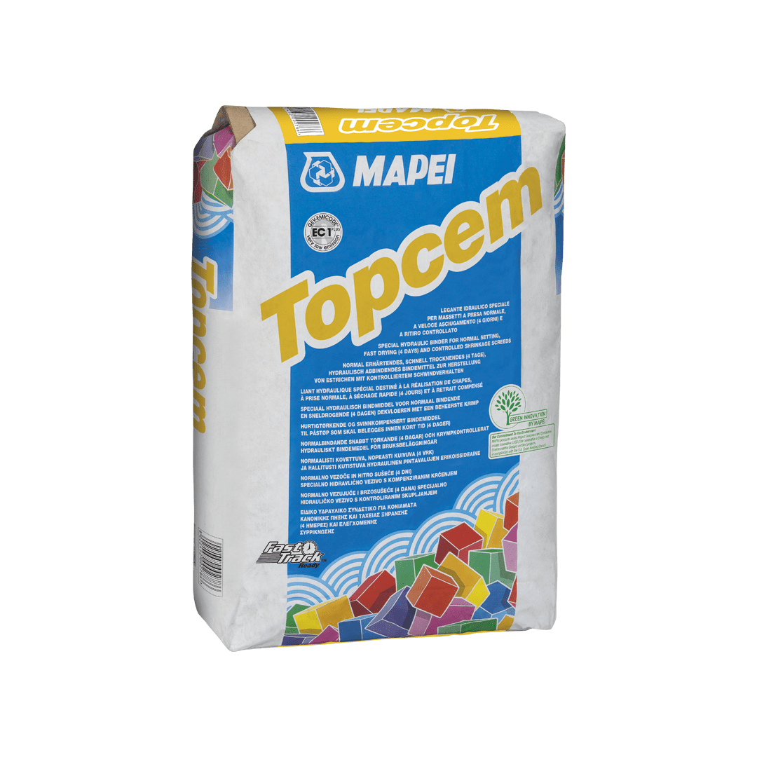 TOPCEM MAPEI - 10 sacchi da 25 kg - Legante idraulico per massetti
